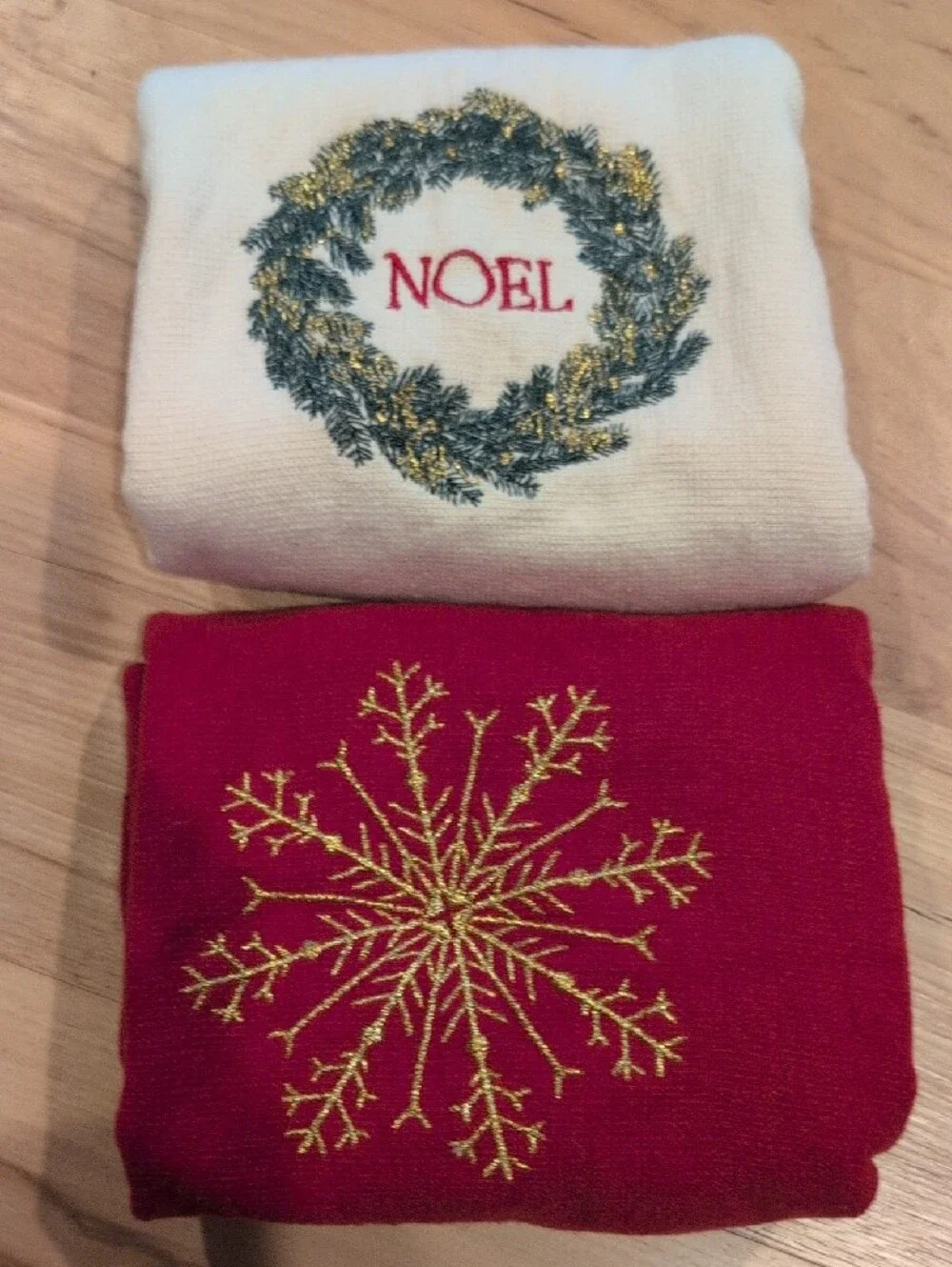 Source Unknown pair embroidered